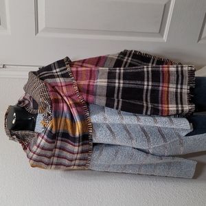 Francesca's Large Plaid Scarf